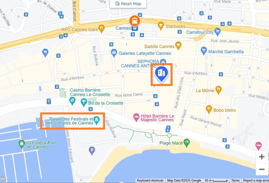 ホテル・バリエール・ル・グレ・ダルビオン Hôtel Barrière Le Gray d’Albionマップ